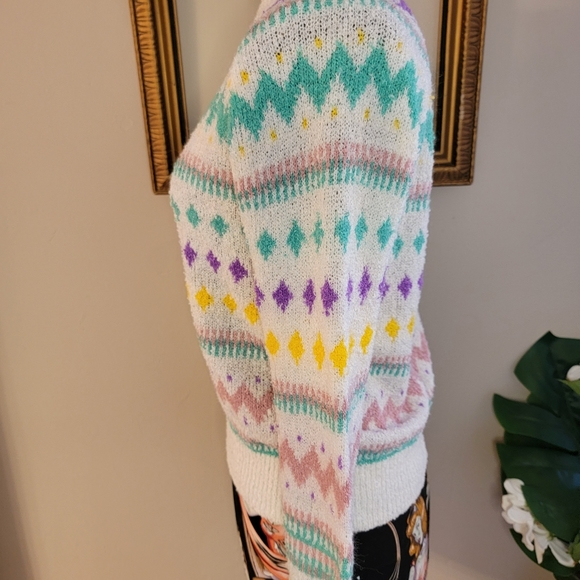 80s Vintage Retro Crewneck Sweater - Picture 2 of 6